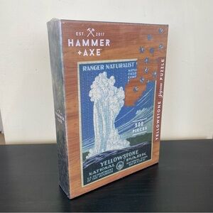 Yellowstone National Park Hammer  + Axe 500 Piece Jigsaw Puzzle (New, Sealed)